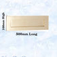 Polished Brass door mail or letter slot plate-Vintique Concepts