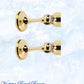Polished Brass Magnetic door stop 75mm L x 44mm baseplate-Vintique Concepts