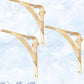 Regal Polished Brass GWENDOLENE Small Shelf bracket 130 x 130mm-Vintique Concepts