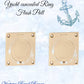 Yacht Polished Brass Ring Flush Pull door handle 63mm x 63mm-Vintique Concepts