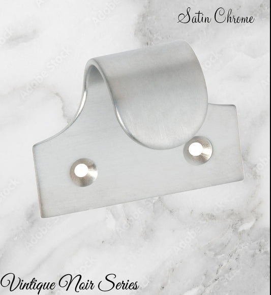 Regal SATIN CHROME Traditional sash window lift 49mm x 40mm-Vintique Concepts