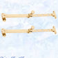 Polished Brass Telescopic window stay 200mm - 295mm Pin Type-Vintique Concepts