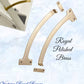 Regal Polished Brass Fanlight stop 190mm Long (pair)-Vintique Concepts