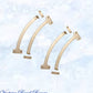 Regal Polished Brass Fanlight stop 190mm Long (pair)-Vintique Concepts