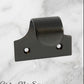 Regal Matt Black Brass Traditional sash window lift 49mm x 40mm-Vintique Concepts