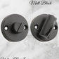 Round Privacy Turns 35mm Dia with spindle-Various finishes-Vintique Concepts