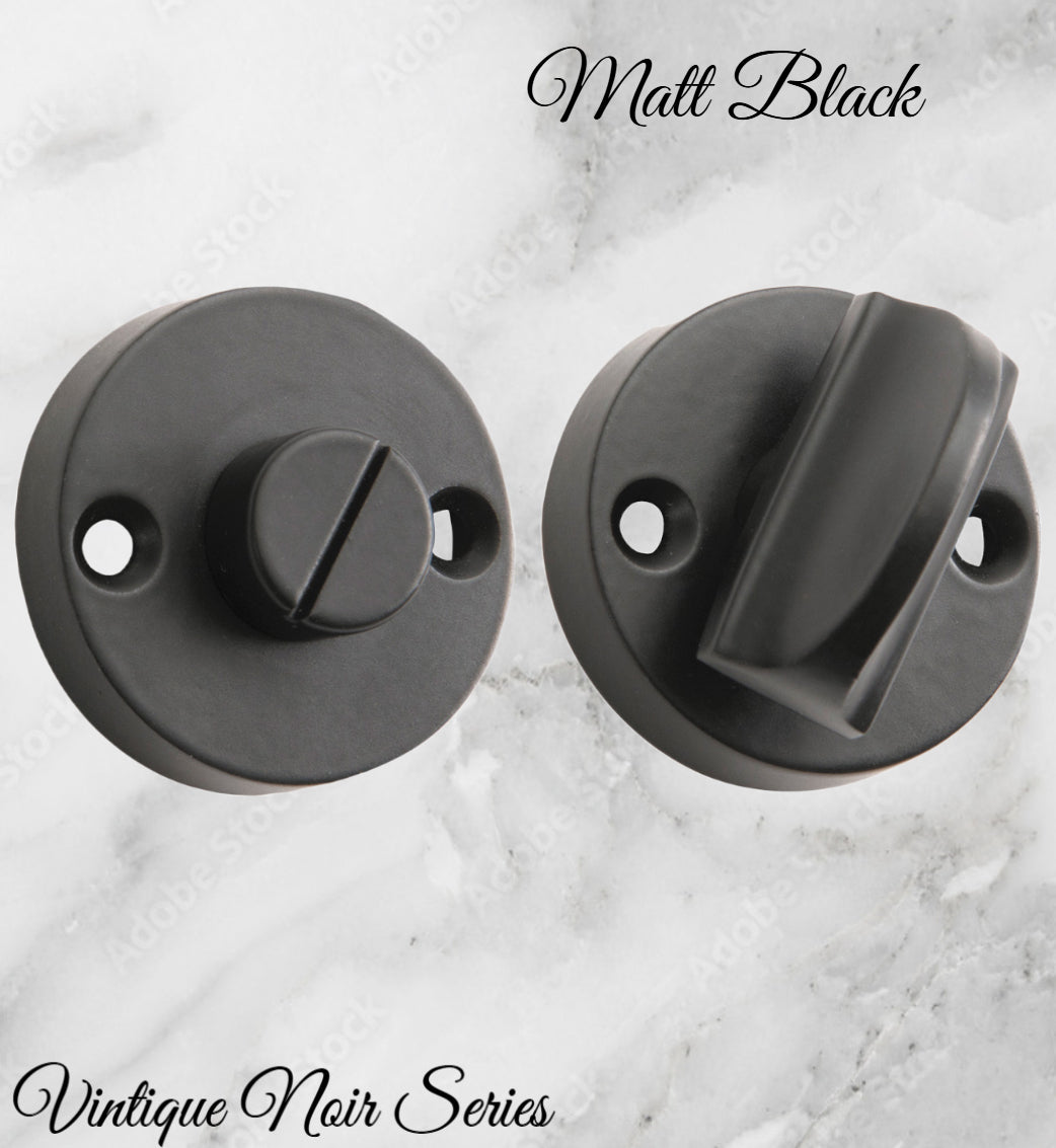 Round Privacy Turns 35mm Dia with spindle-Various finishes-Vintique Concepts