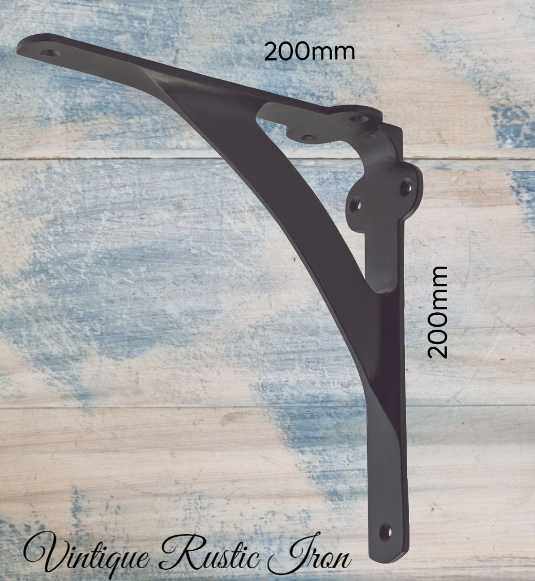 Cast Iron Large Wall Bracket "GWENDOLENE"200mm x 200mm-Vintique Concepts
