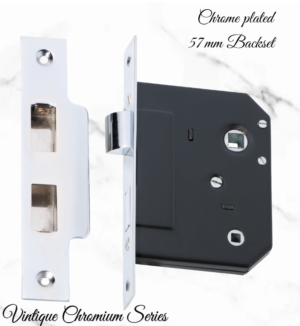 Internal Privacy Lockset & striker plates (57mm Backset) -Various finishes--Vintique Concepts