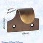 Regal ANTIQUED Brass Traditional sash window lift 49mm x 40mm-Vintique Concepts