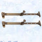 Antiqued Brass Telescopic window stay 200mm - 295mm Pin Type-Vintique Concepts