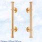 Polished Brass Large Bar type pull handle 420mm Long-Vintique Concepts