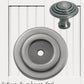 Farmhouse Polished Iron Ringed Knob (3 sizes)-Vintique Concepts