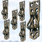 Regal 3 Ball Drop Ring Antiqued Brass Drawer handle-Vintique Concepts