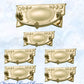 Regal Victorian large Square swing Polished Brass Drawer handle-Vintique Concepts