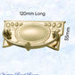 Regal Victorian large Square swing Polished Brass Drawer handle-Vintique Concepts