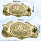 Regal Victorian Small Ornate swing Polished Brass Drawer handle-Vintique Concepts