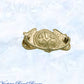 Regal Victorian Standard Ornate swing Polished Brass Drawer handle-Vintique Concepts