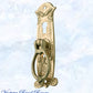 Regal Keyhole Drop Ring Polished Brass Drawer handle-Vintique Concepts