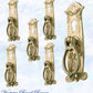 Regal Keyhole Drop Ring Polished Brass Drawer handle-Vintique Concepts