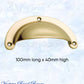 Regal Polished Brass Classico Teardrop Cup Drawer pull-Vintique Concepts