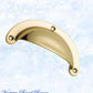 Regal Polished Brass Classico Teardrop Cup Drawer pull-Vintique Concepts