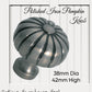 Farmhouse Polished Iron Pumpkin Knob (2 sizes)-Vintique Concepts