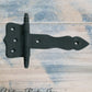 Rustic Iron Henry's Long Tonge door or gate hinge 90mm arm-Vintique Concepts
