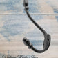 Iron ACORN double prong Coat hook 150mm long-Vintique Concepts