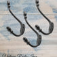 Iron ACORN double prong Coat hook 150mm long-Vintique Concepts