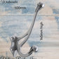 Antique Westminster Large Polished Iron Coat & Hat Hook 145 x 100mm-Vintique Concepts
