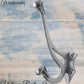 Antique Westminster Large Polished Iron Coat & Hat Hook 145 x 100mm-Vintique Concepts