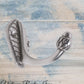 Rustic Polished Iron Acorn single prong robehook 45mm high-Vintique Concepts