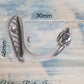 Rustic Polished Iron Acorn single prong robehook 45mm high-Vintique Concepts