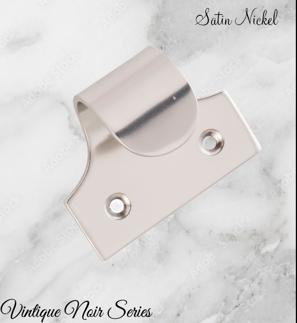 Regal SATIN NICKEL Traditional sash window lift 49mm x 40mm-Vintique Concepts