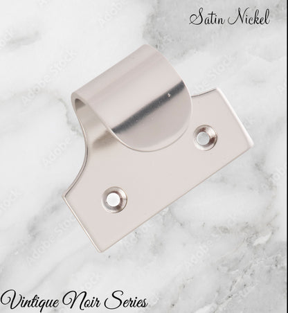 Regal SATIN NICKEL Traditional sash window lift 49mm x 40mm-Vintique Concepts