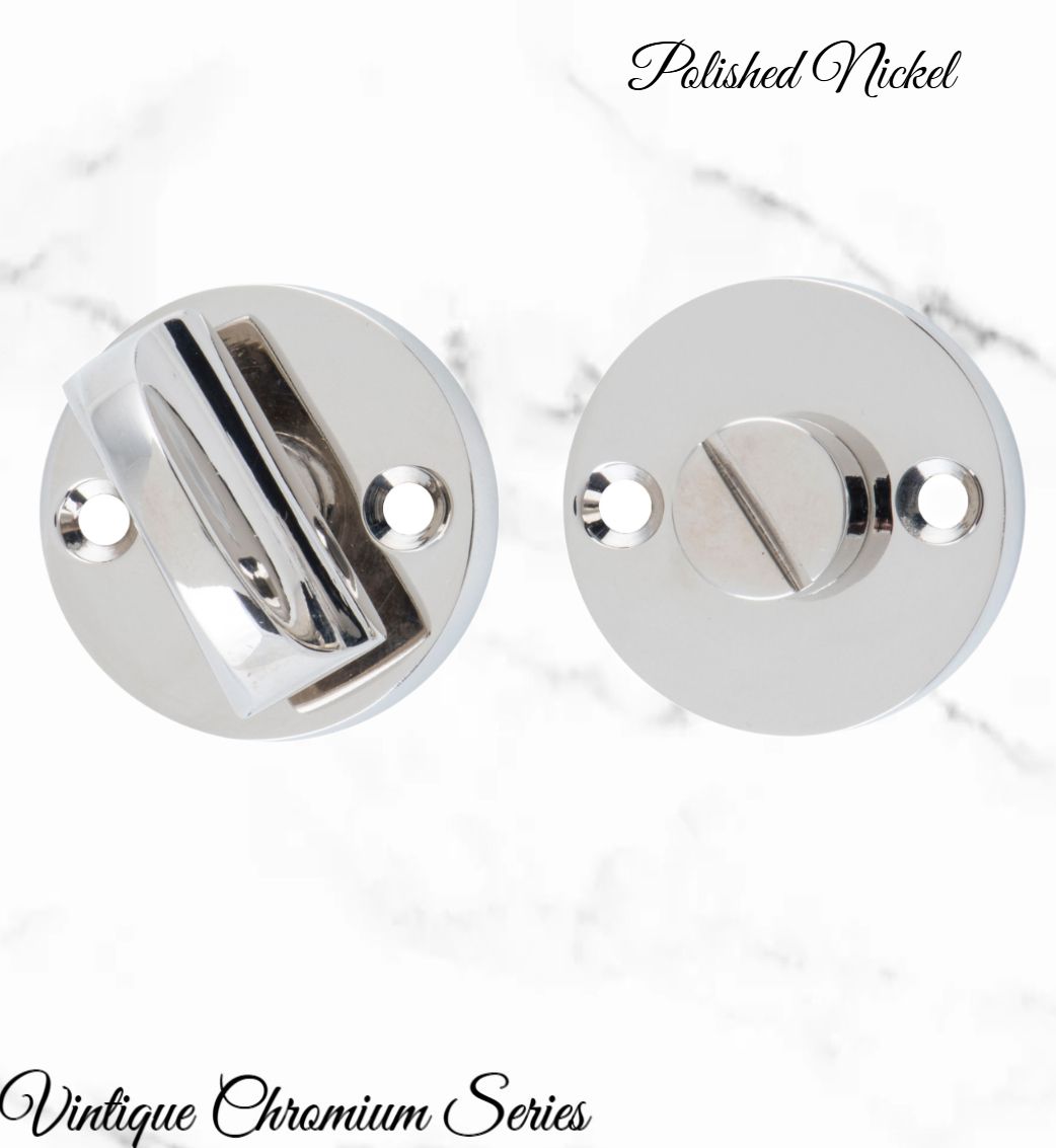 Round Privacy Turns 35mm Dia with spindle-Various finishes-Vintique Concepts
