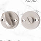 Round Privacy Turns 35mm Dia with spindle-Various finishes-Vintique Concepts