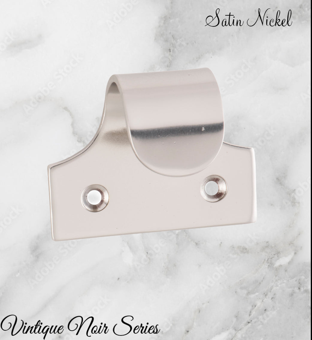 Regal SATIN NICKEL Traditional sash window lift 49mm x 40mm-Vintique Concepts