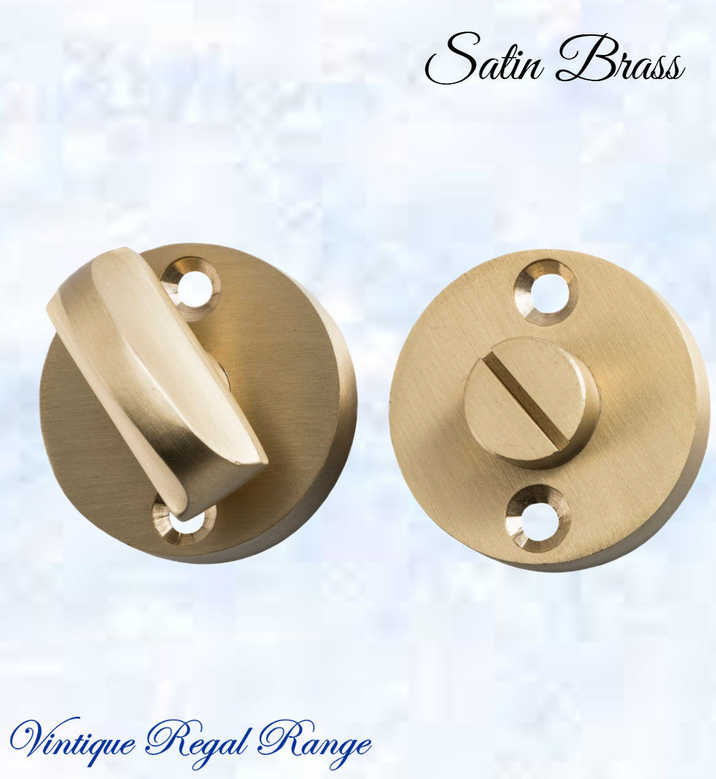 Round Privacy Turns 35mm Dia with spindle-Various finishes-Vintique Concepts