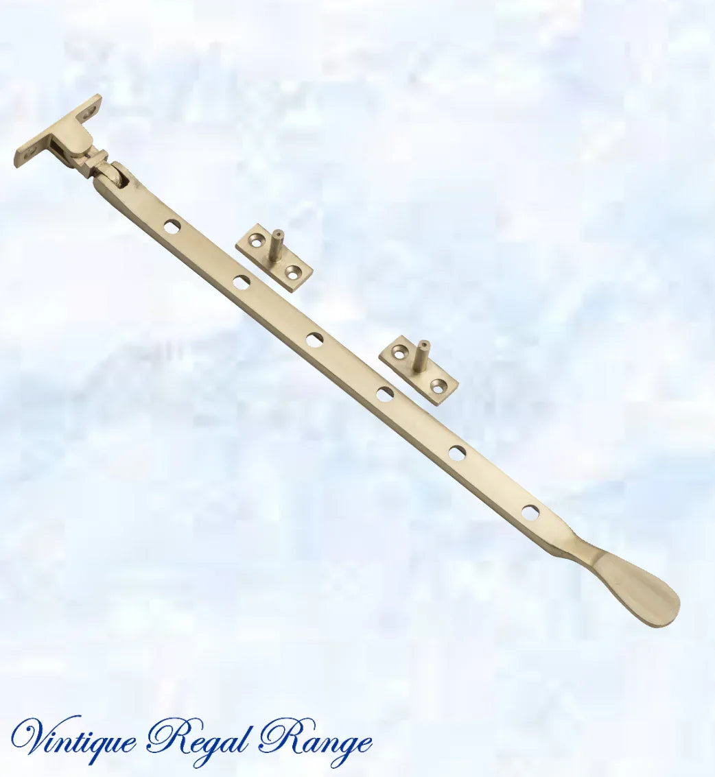 Window Stay Rod brass window stay-Standard Brass window stay 300mm with 5 holes-Base ...