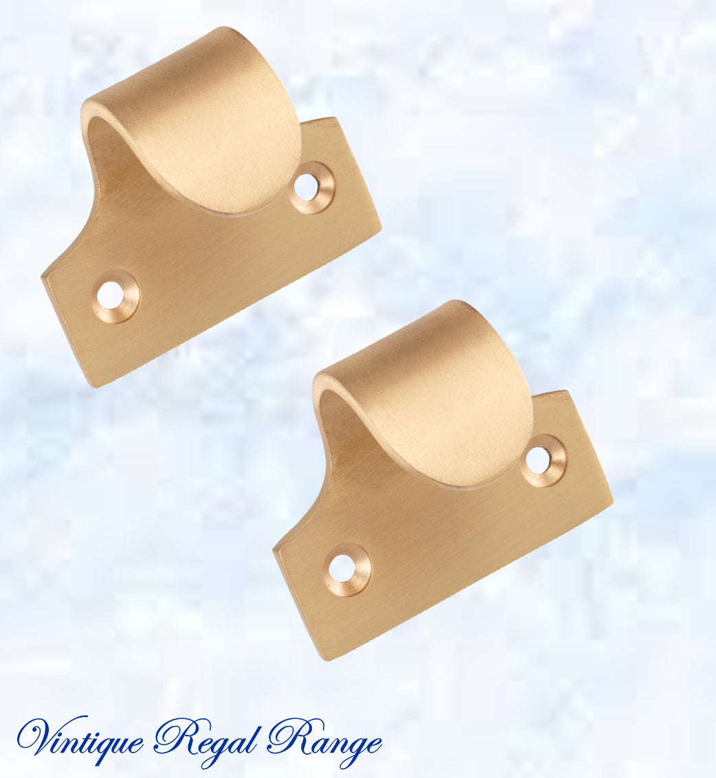Regal Standard Brass Traditional sash window lift 49mm x 40mm-Vintique Concepts