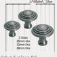 Farmhouse Polished Iron Ringed Knob (3 sizes)-Vintique Concepts