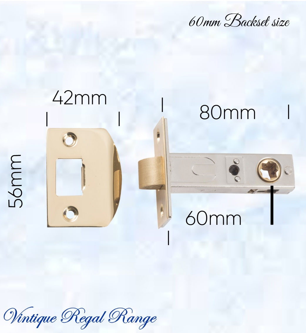 Door Split Cam Tube Latch- 60mm Backset-Different Finishes-Vintique Concepts