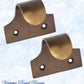 Regal ANTIQUED Brass Traditional sash window lift 49mm x 40mm-Vintique Concepts