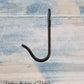 Heavy duty black steel robe hook 41mm high-Vintique Concepts