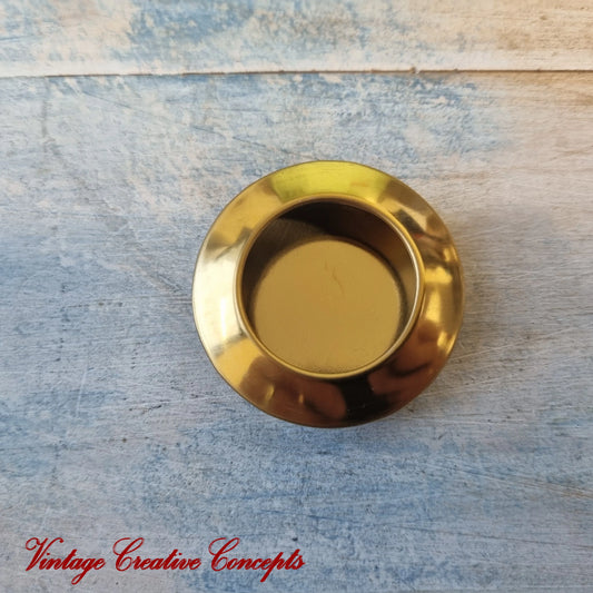Vintique Round Stainless steel finger Flush Pull handle 41mm dia GOLD - Vintique Concepts