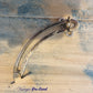 Chrome plated antique quadrant window stay 150mm-(Re-Cycled)-Vintique Concepts