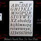 Alphabet Letters & Numbers  HIGHTOWER IT FONT furniture paint stencil (A4 Size)-Vintique Concepts