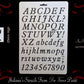 Alphabet Letters & Numbers  HIGHTOWER IT FONT furniture paint stencil (A4 Size)-Vintique Concepts